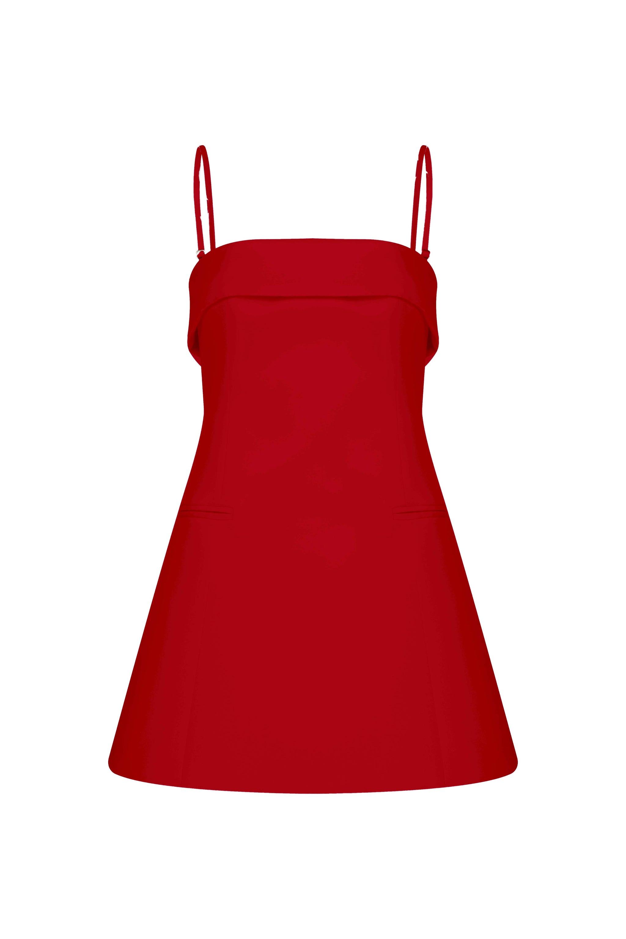 Gaia Mini Dress in Fiery Red – nazliceren